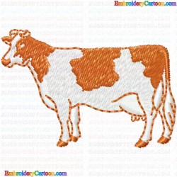 Cows 5 Embroidery Design