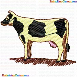 Cows 60 Embroidery Design