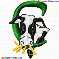 Cows 67 Embroidery Design