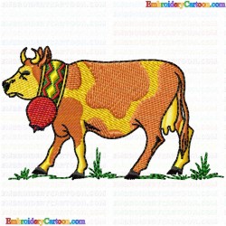 Cows 6 Embroidery Design