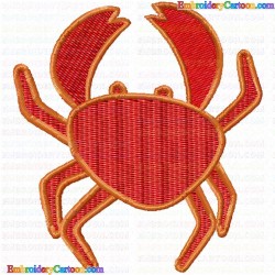 Crab 10 Embroidery Design