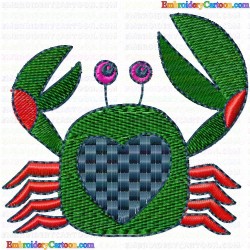 Crab 12 Embroidery Design