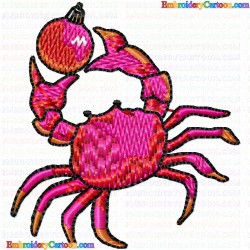 Crab 3 Embroidery Design