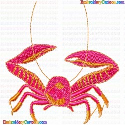 Crab 4 Embroidery Design