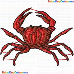 Crab 7 Embroidery Design