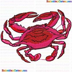 Crab 8 Embroidery Design