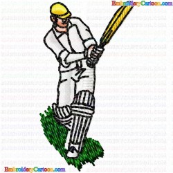 Cricket 6 Embroidery Design