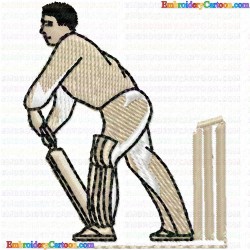 Cricket 8 Embroidery Design