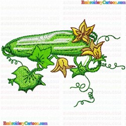 Cucumber 1 Embroidery Design