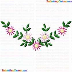 Daisy Flower 16 Embroidery Design