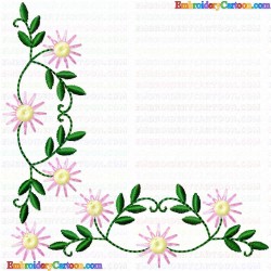 Daisy Flower 17 Embroidery Design