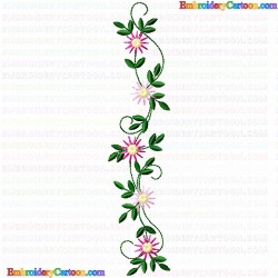 Daisy Flower 18 Embroidery Design