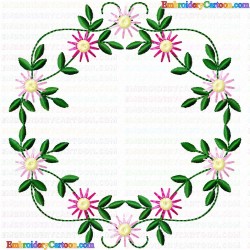 Daisy Flower 21 Embroidery Design