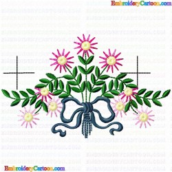 Daisy Flower 7 Embroidery Design