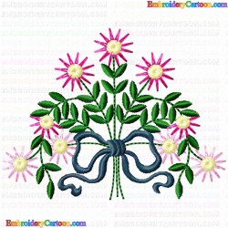 Daisy Flower 8 Embroidery Design