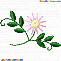 Daisy Flower 9 Embroidery Design