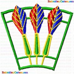 Dart Board 6 Embroidery Design