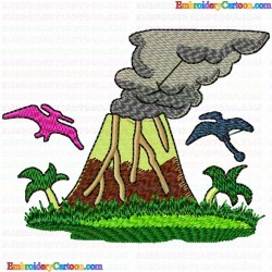 Dinosaur 100 Embroidery Design