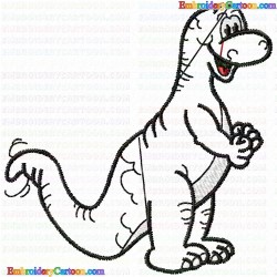 Dinosaur 12 Embroidery Design