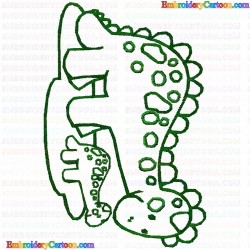 Dinosaur 3 Embroidery Design