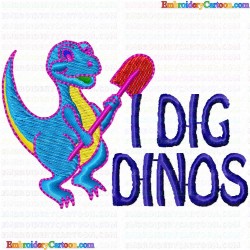 Dinosaur 67 Embroidery Design