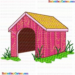 Dog Home 2 Embroidery Design