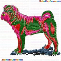 Dogs 410 Embroidery Design