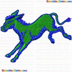 Donkey 3 Embroidery Design