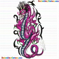 Dragoes 23 Embroidery Design