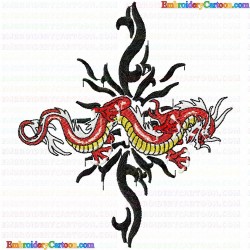 Dragoes 26 Embroidery Design