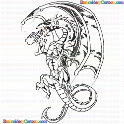 Dragoes 34 Embroidery Design