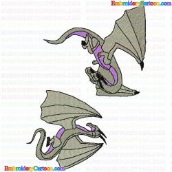 Dragoes 3 Embroidery Design