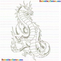 Dragoes 49 Embroidery Design