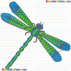 Dragon Flies 10 Embroidery Design