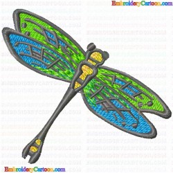 Dragon Flies 15 Embroidery Design