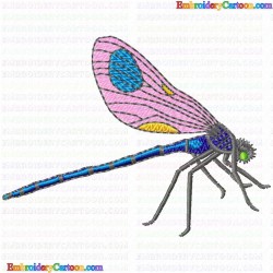 Dragon Flies 20 Embroidery Design