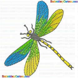 Dragon Flies 27 Embroidery Design