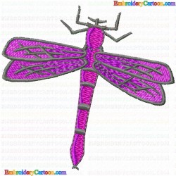 Dragon Flies 29 Embroidery Design