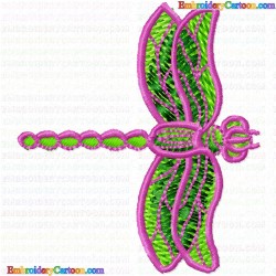 Dragon Flies 2 Embroidery Design