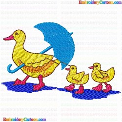 Ducks and Goose 117 Embroidery Design