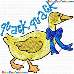 Ducks and Goose 123 Embroidery Design