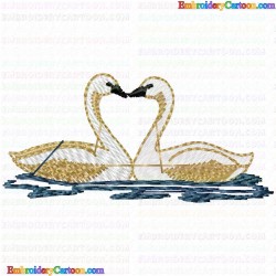 Ducks and Goose 127 Embroidery Design