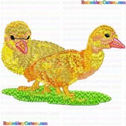 Ducks and Goose 134 Embroidery Design