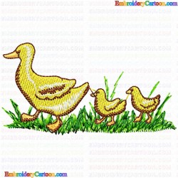 Ducks and Goose 136 Embroidery Design