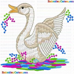 Ducks and Goose 152 Embroidery Design