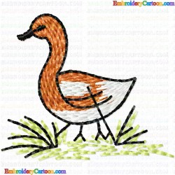 Ducks and Goose 22 Embroidery Design