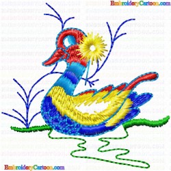 Ducks and Goose 36 Embroidery Design