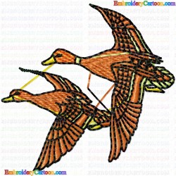 Ducks and Goose 44 Embroidery Design