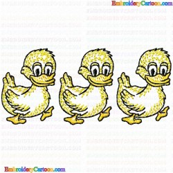 Ducks and Goose 50 Embroidery Design