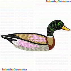 Ducks and Goose 64 Embroidery Design